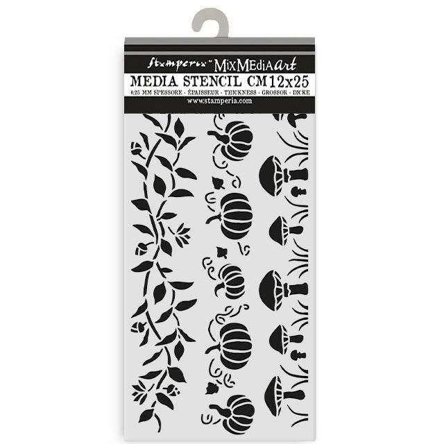 Thick Stencil 12x25 cm - Whispering Woods 3 Stripes  
