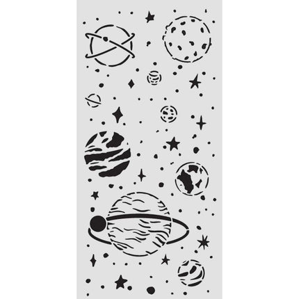 Thick stencil cm 12X25 - A new Beginning planetary