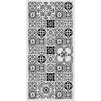 Cut laser stencil for art and craft cm 12x25 - All Around tile