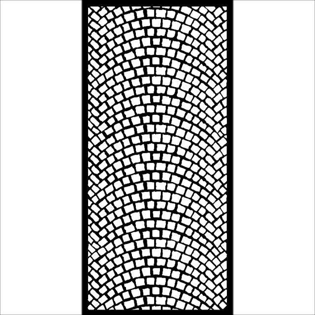 Thick stencil cm 12X25 - Lady Vagabond Lifestyle cobblestone