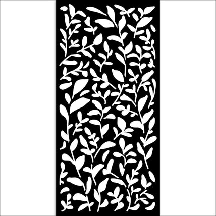 Thick stencil 12x25 cm - Create Happiness Secret Diary leaves pattern