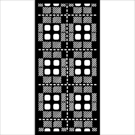 Thick stencil cm 12X25 - Gear up for Christmas fabric pattern