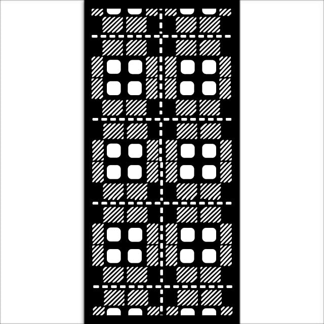 Thick stencil cm 12X25 - Gear up for Christmas fabric pattern