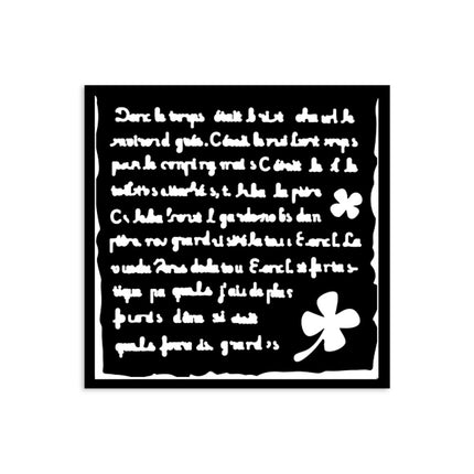 Thick stencil cm 12X12 - Art of Travelling handmade letter