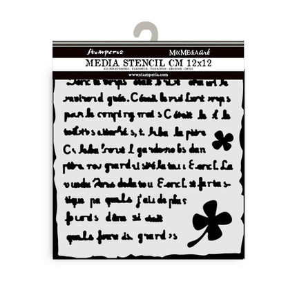 Thick stencil cm 12X12 - Art of Travelling handmade letter