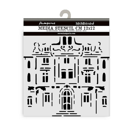 Thick stencil cm 12X12 - Art of Travelling palace