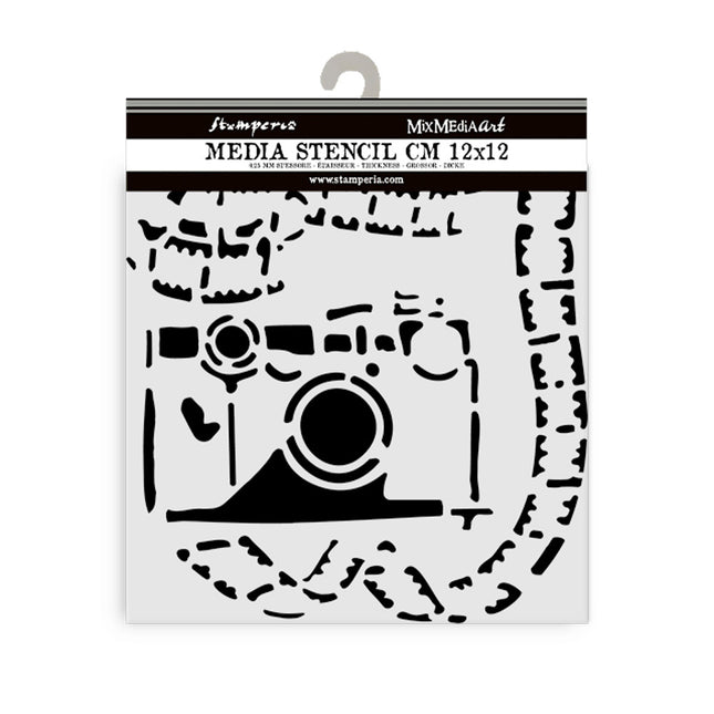 Thick stencil cm 12X12 - Art of Travelling photography