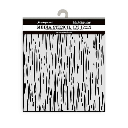 Thick stencil cm 12X12 - Lines pattern