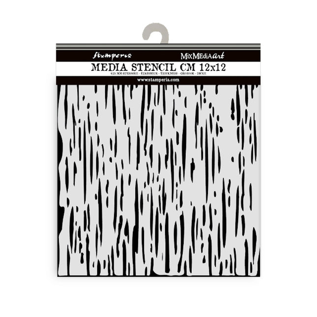 Thick stencil cm 12X12 - Lines pattern