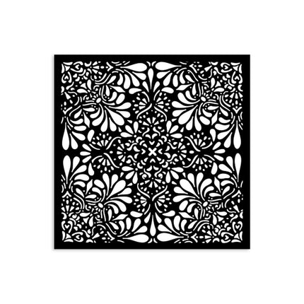 Thick stencil cm 12X12 - Lace