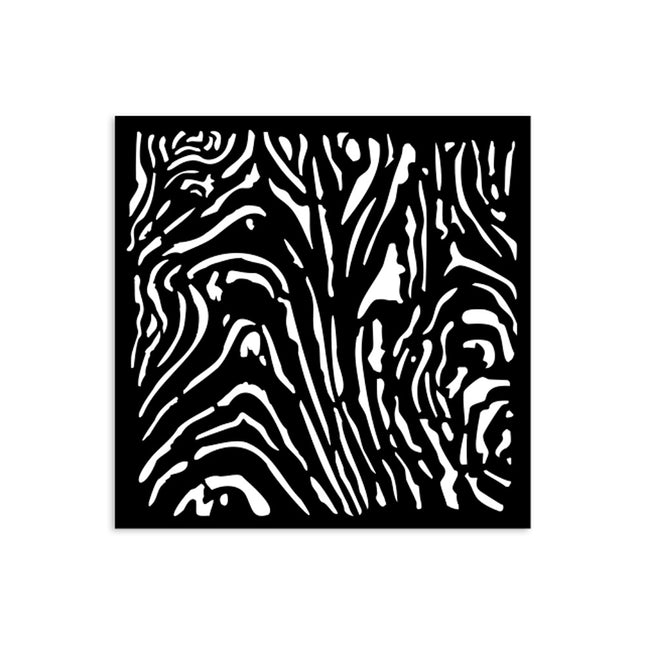 Thick stencil 12x12 cm - Hidden Grove wood pattern