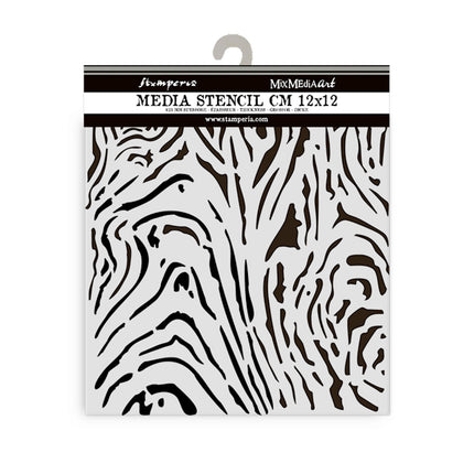 Thick stencil 12x12 cm - Hidden Grove wood pattern