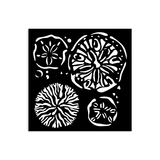Thick stencil 12x12 cm - Silent Sea sponges