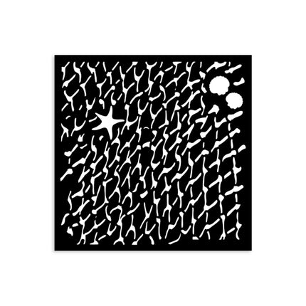 Thick stencil 12x12 cm - Silent Sea net