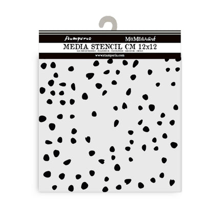 Thick stencil cm 12X12 - Timeless petals texture