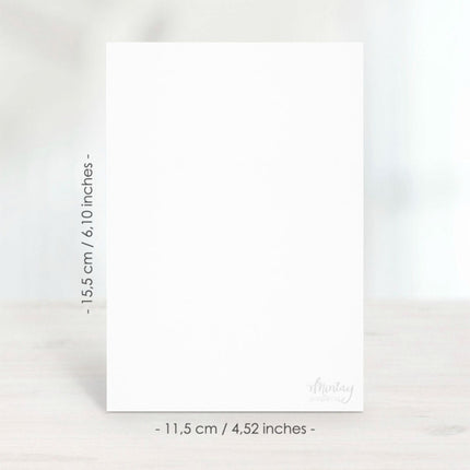 Mintay papers - Greeting Card Base, 11.5x15.5 cm - White, 10 pcs