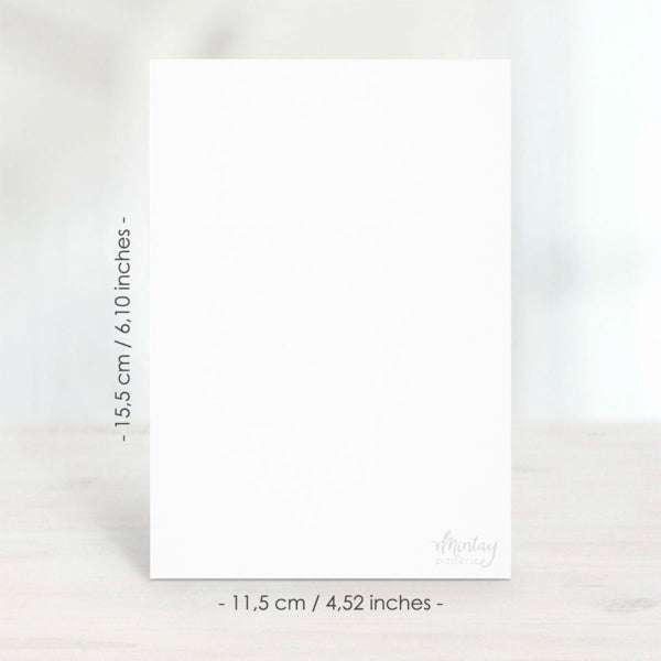 Mintay papers - Greeting Card Base, 11.5x15.5 cm - White, 10 pcs