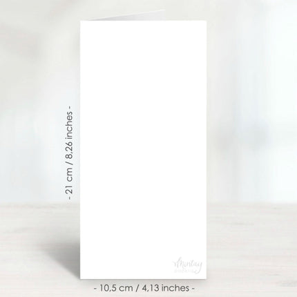 Mintay papers - Greeting Card Base, 10.5x21 cm - White, 10 pcs