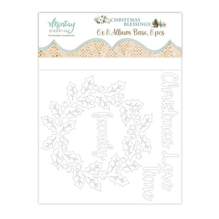 6 X 8 CHIPBOARD ALBUM - CHRISTMAS BLESSINGS