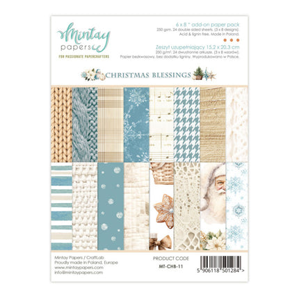 6 X 8 ADD-ON PAPER PAD - CHRISTMAS BLESSINGS