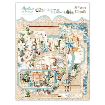 PAPER ELEMENTS - CHRISTMAS BLESSINGS, 27 PCS