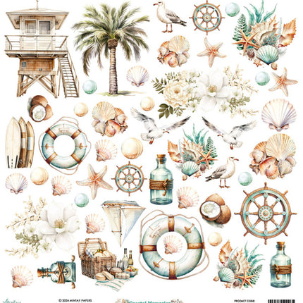 Mintay papers - Coastal Memories - Elements Paper (12"x12")