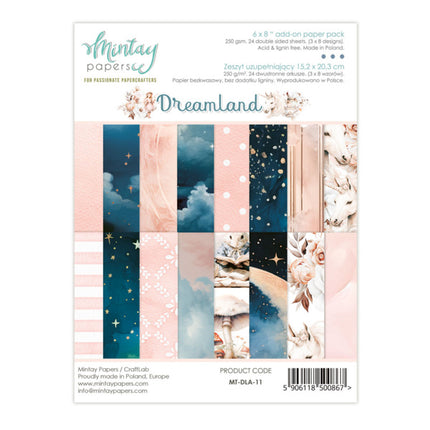 Mintay papers - Dreamland - Add On Paper Pad (6"x8")