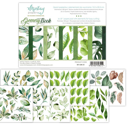 Mintay Papers - Greenery - Elements for Precise Cutting - (6"x8")