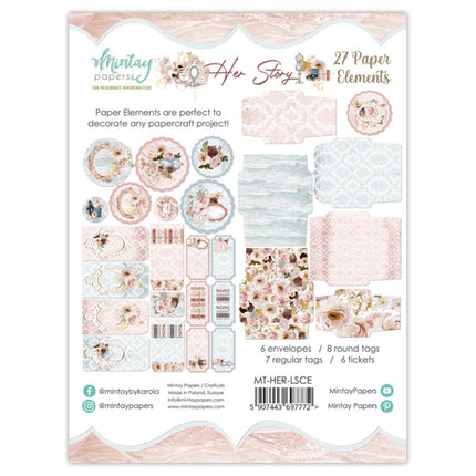 PAPER ELEMENTS - HER STORY, 27 PCS
