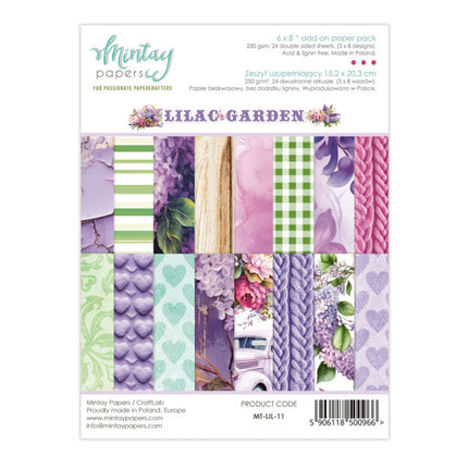 Mintay papers - Lilac Garden - Add On Paper Pad (6"x8")