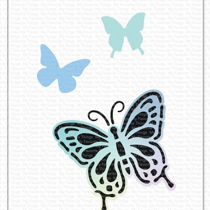My Favorite Things Flutterbys Stencil