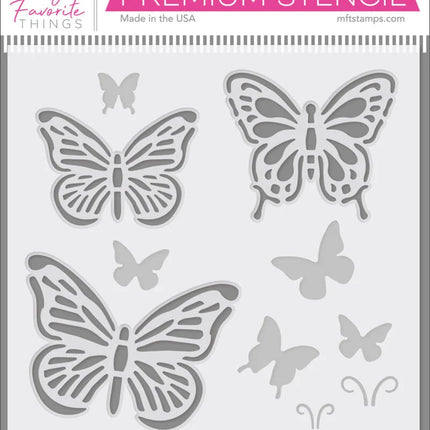 My Favorite Things Flutterbys Stencil