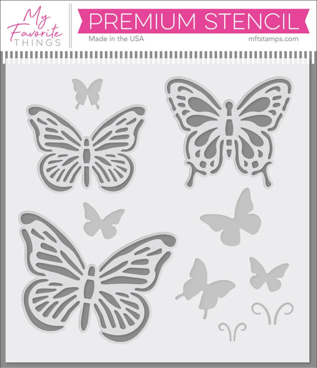 My Favorite Things Flutterbys Stencil