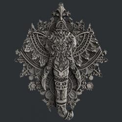 Zuri Mold - Ornate Elephant
