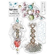 Clear Stamp Set 6"x8" Universe is Mind and Heart