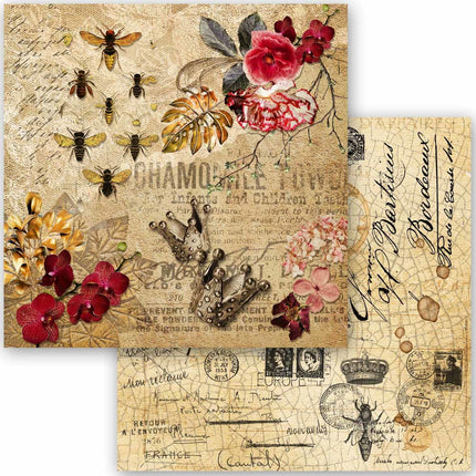 Queen Bee, Decoupage Queen scrapbook sets feature 24 designs,