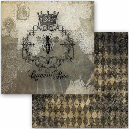 Queen Bee, Decoupage Queen scrapbook sets feature 24 designs,