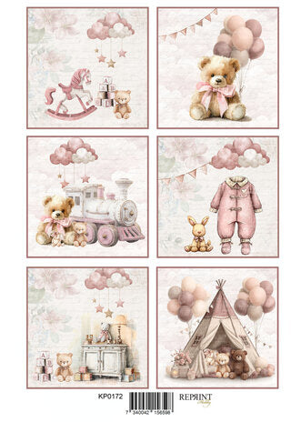 Happiness Baby Girl A4 Cutouts (KPA4116)