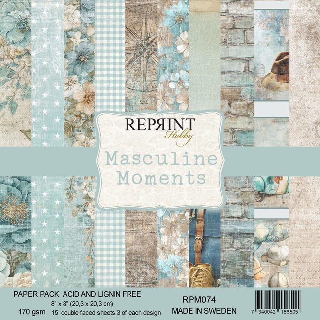 Masculine Moments 8x8 Inch Paper Pack (RPM074)