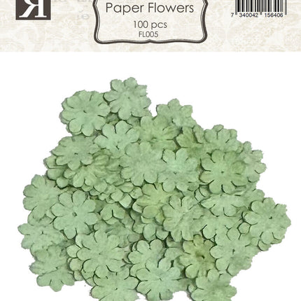 Paper Flowers Green (100 pcs) (FL005)