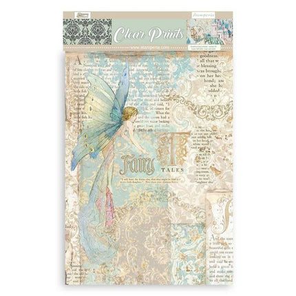 Clear Prints: Pack 6 assorted acetate sheets A4 Sleeping Beauty
