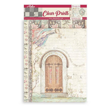 Clear Prints: Pack 6 assorted acetate sheets A4 Alice