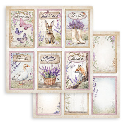 Double-sided Scrapbook Paper - Lavender 6 Cards