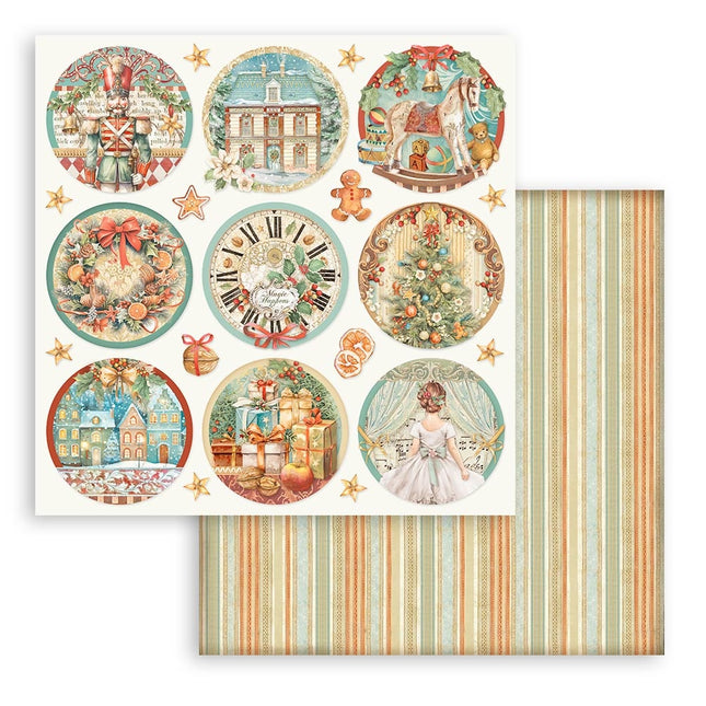 Double-sided Scrapbook Paper - The Nutcracker Rounds