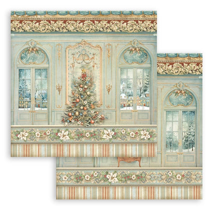 Double-sided scrapbook paper - The Nutcracker Christmas tree