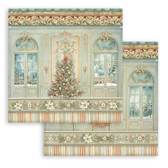 Double-sided scrapbook paper - The Nutcracker Christmas tree