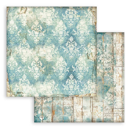 Double-sided Scrapbook Paper - Alterego turquoise wallpaper