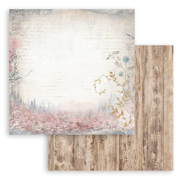 Double-sided Scrapbook Paper - Create Happiness Dewdrops wood
