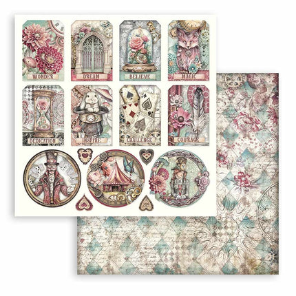 Double-sided Scrapbook Paper - Master of Magic Tags