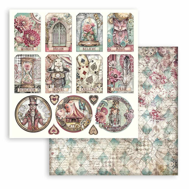 Double-sided Scrapbook Paper - Master of Magic Tags